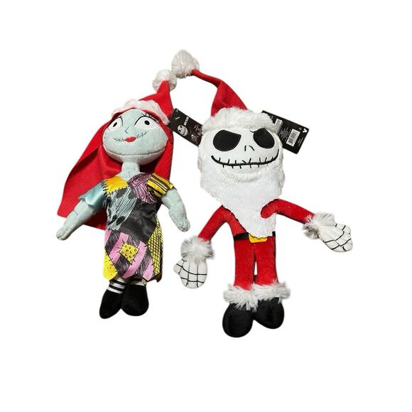 Disney The Nightmare Before Christmas Mini Plush Doll Jack & Sally NWT NEW LOT - Picture 1 of 5